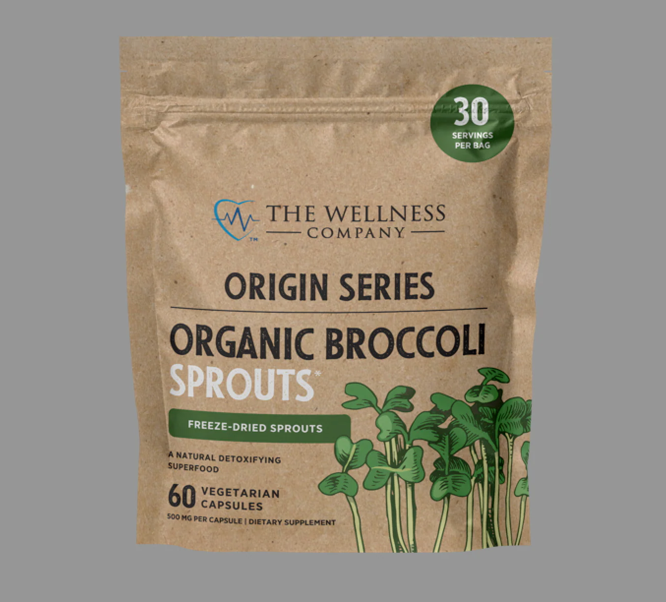 rtl Origin Series: Broccoli Sprouts 60 CT